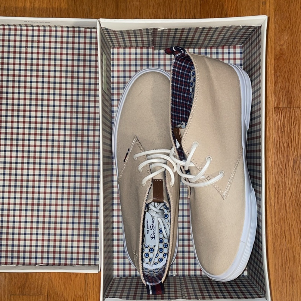 NWT Ben Sherman Bristol Chukka in Tan Cotton - Picture 4 of 12